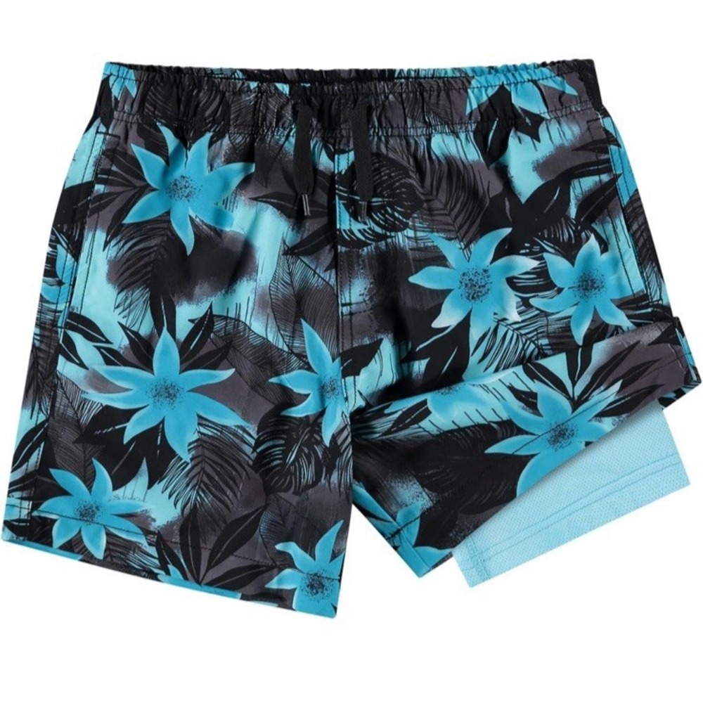 NWT Kanu‎ Surf Boys Adventure Boys Swim Trunks with Compression Liner - Sz 11/12